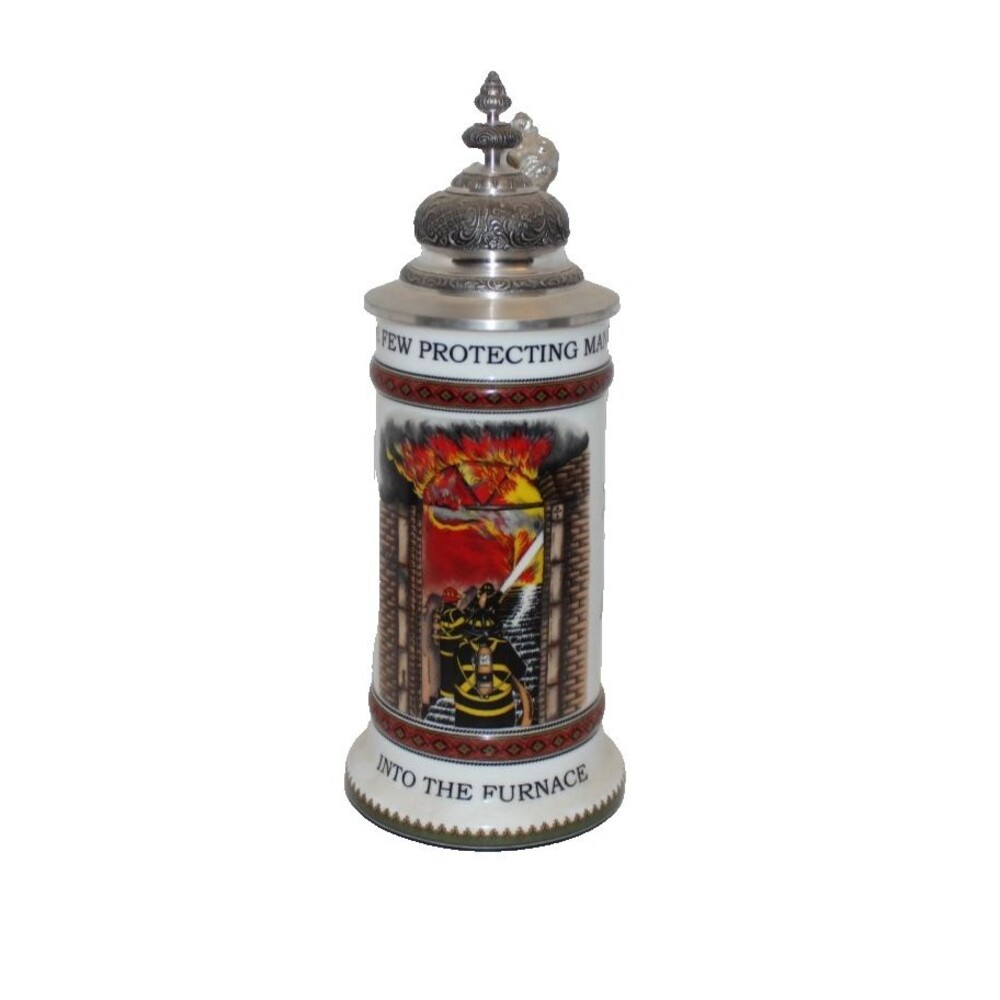 Vintage 2002 Schrobenhausen Germany Beer Stein Firefighter